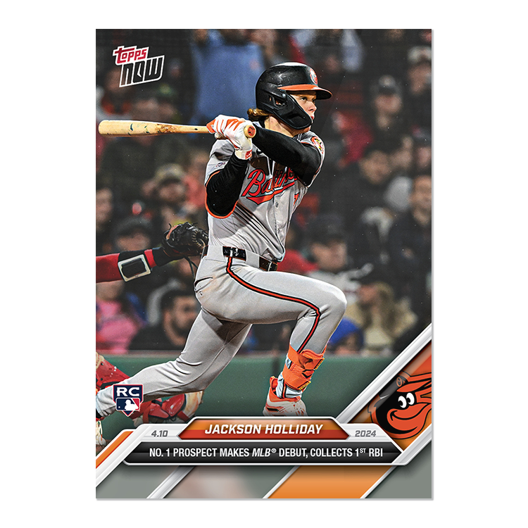 2024 Topps Now Jackson Holliday Makes Pro Debut 4.10.24 #61
