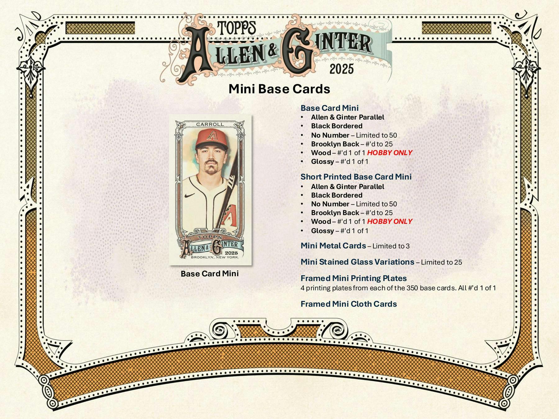 2025 Topps Allen & Ginter Baseball Hobby Pack