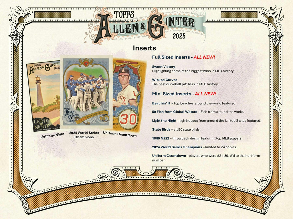 2025 Topps Allen & Ginter Baseball Hobby Pack