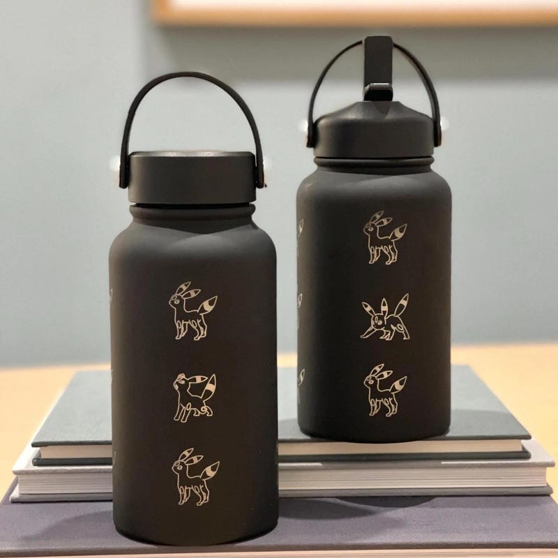 Pokémon-Inspired 22oz Tumbler Drink Bottle Travel Mug w/ Lid