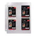 Ultra Pro Page For One-Touch Card Holders | Rigid Design | Lock-In Tabs, Single Page