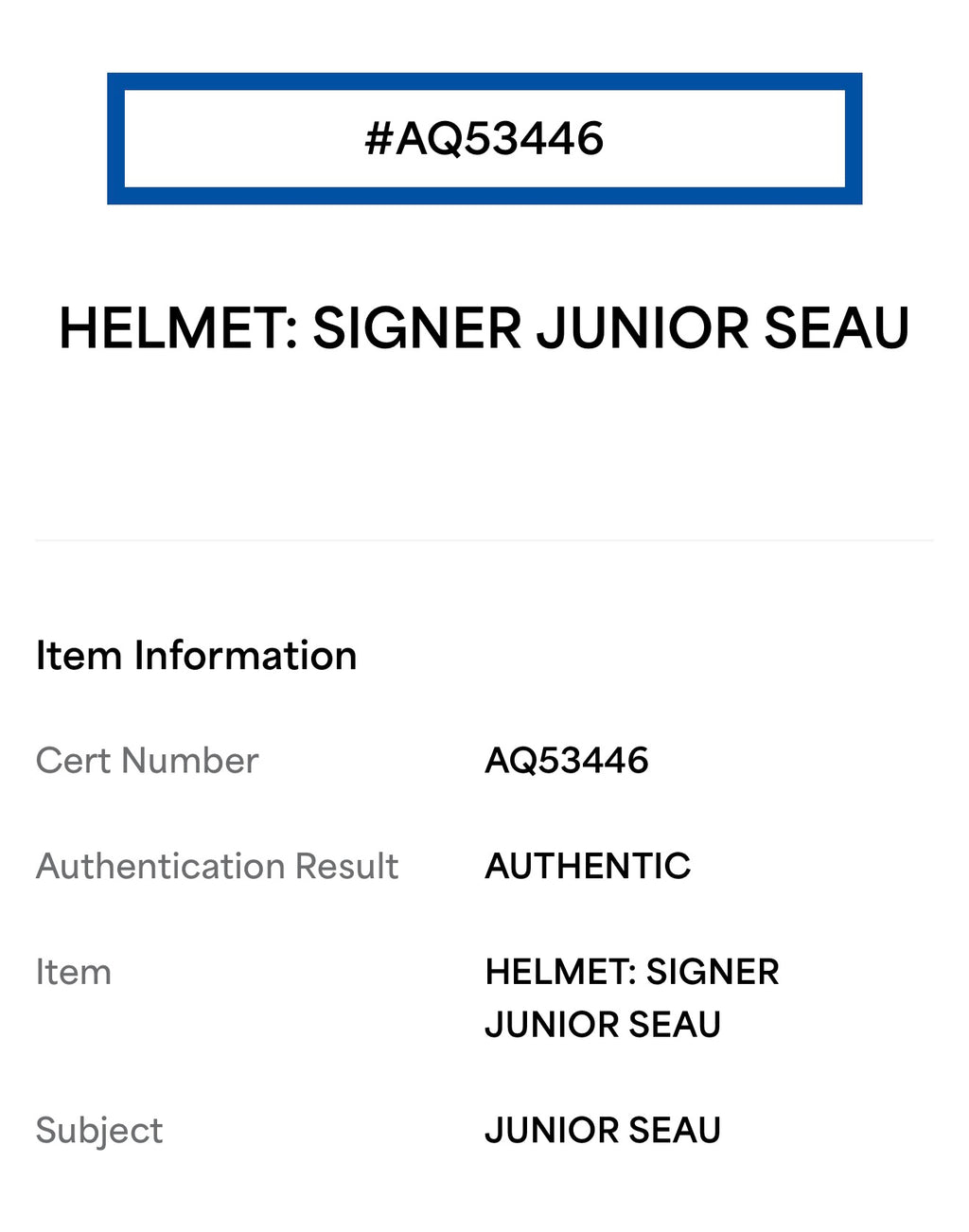 Junior Seau Autographed Chargers Full Size Authentic Helmet w/ BAS COA
