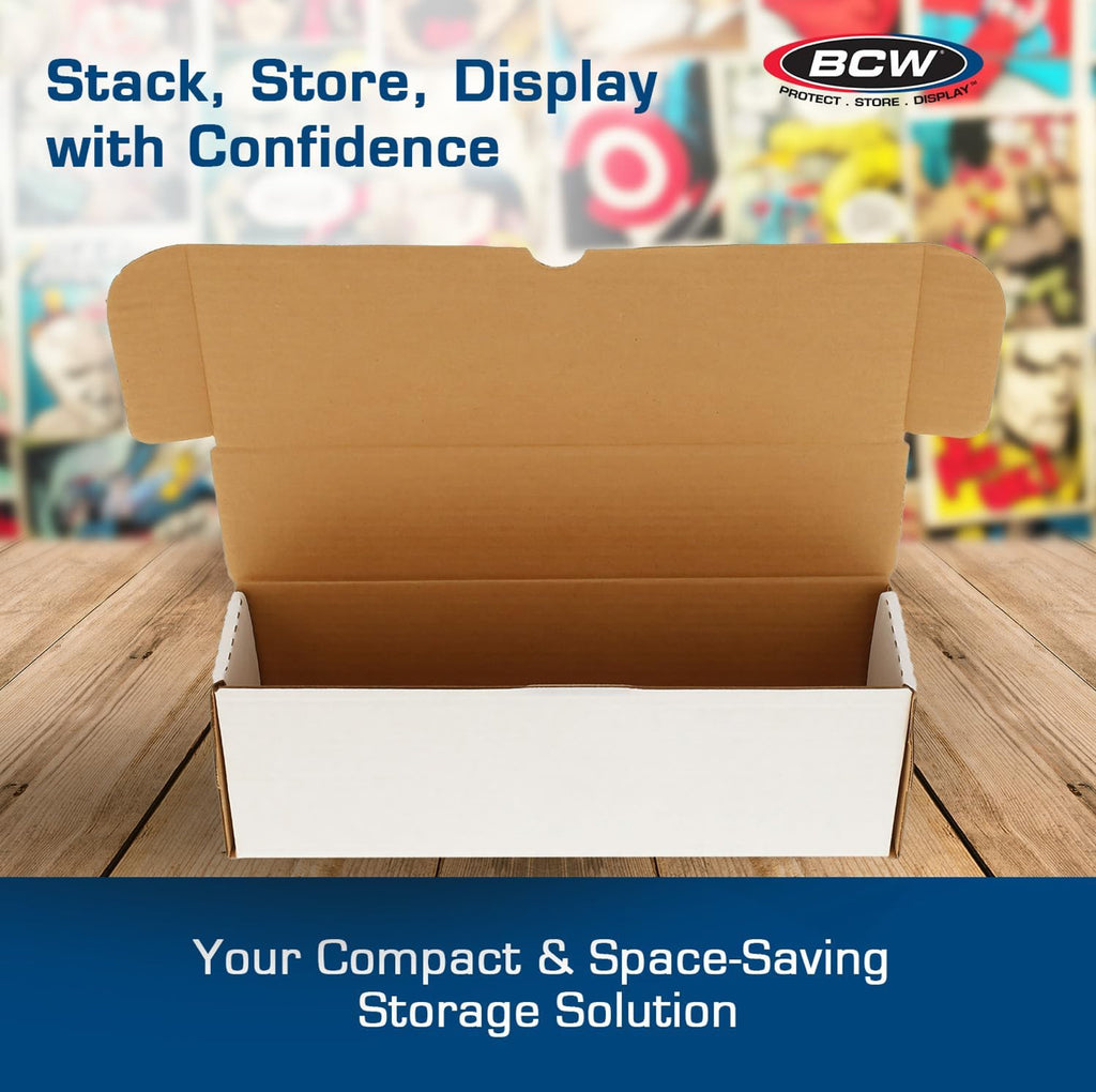 BCW 14-Inch White Card Holder Storage Box (Holds 350 Semi-Rigid #2 or 45 Magnetic Cards Holders)