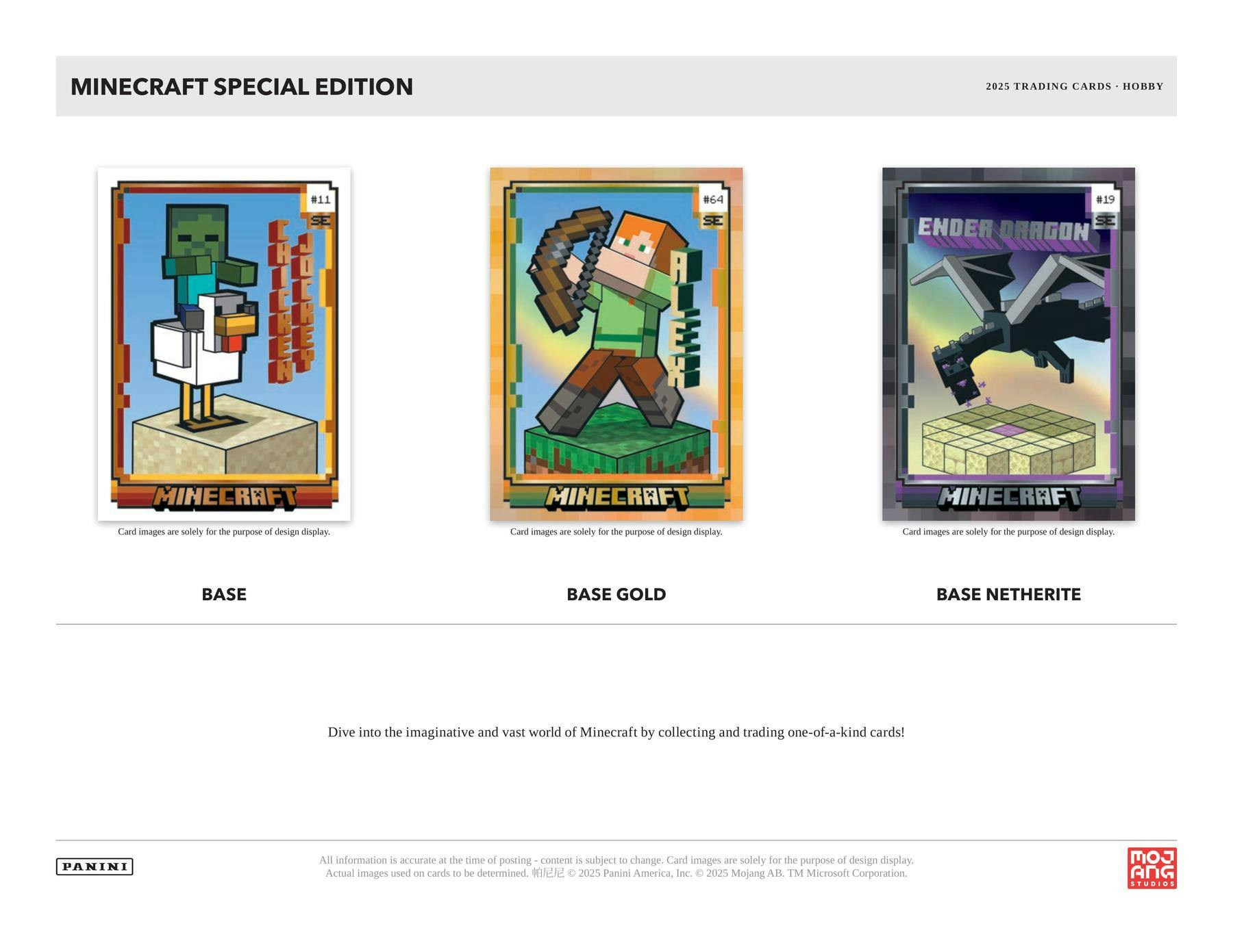 2025 Panini Minecraft Special Edition Hobby Box