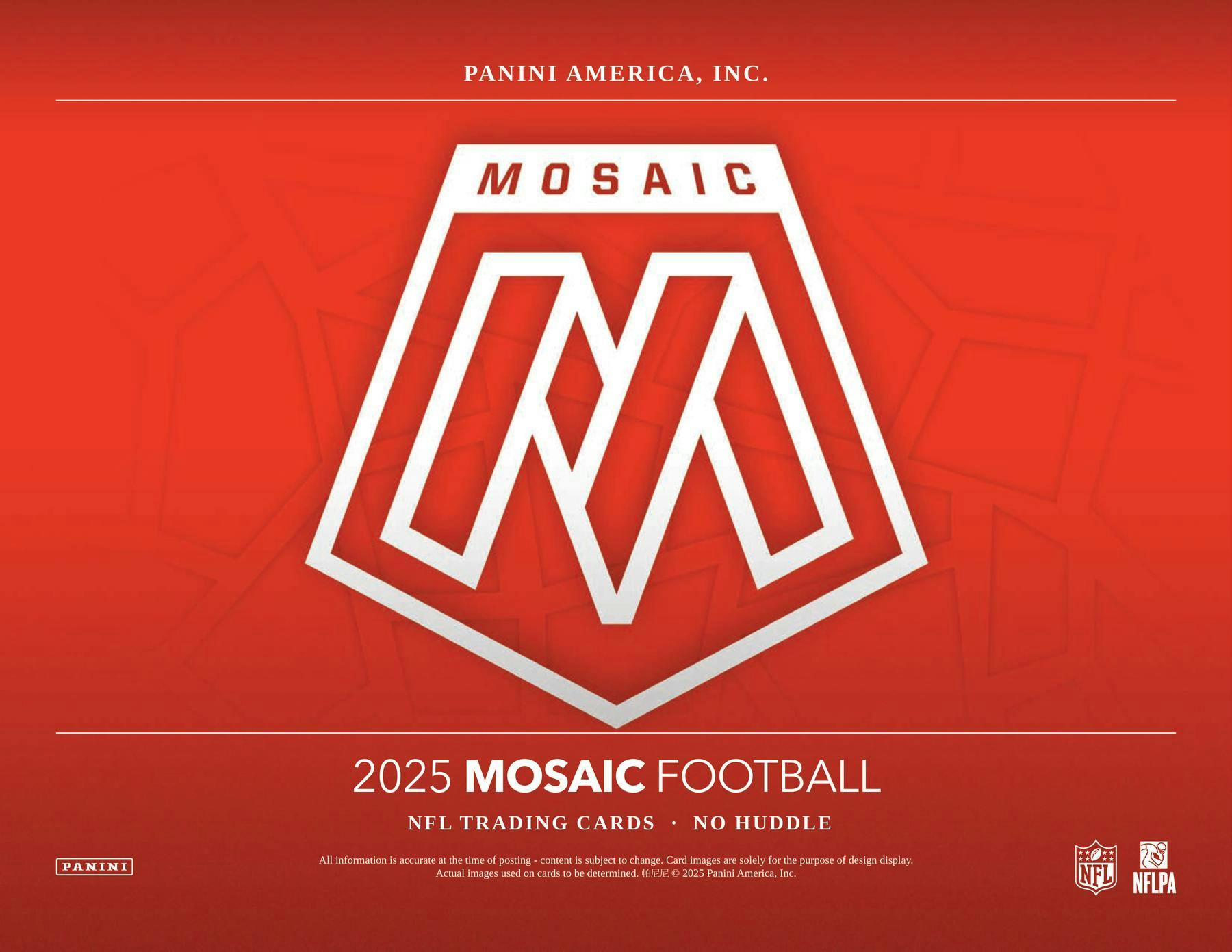 2025 Panini Mosaic Football No Huddle Box (11/26)