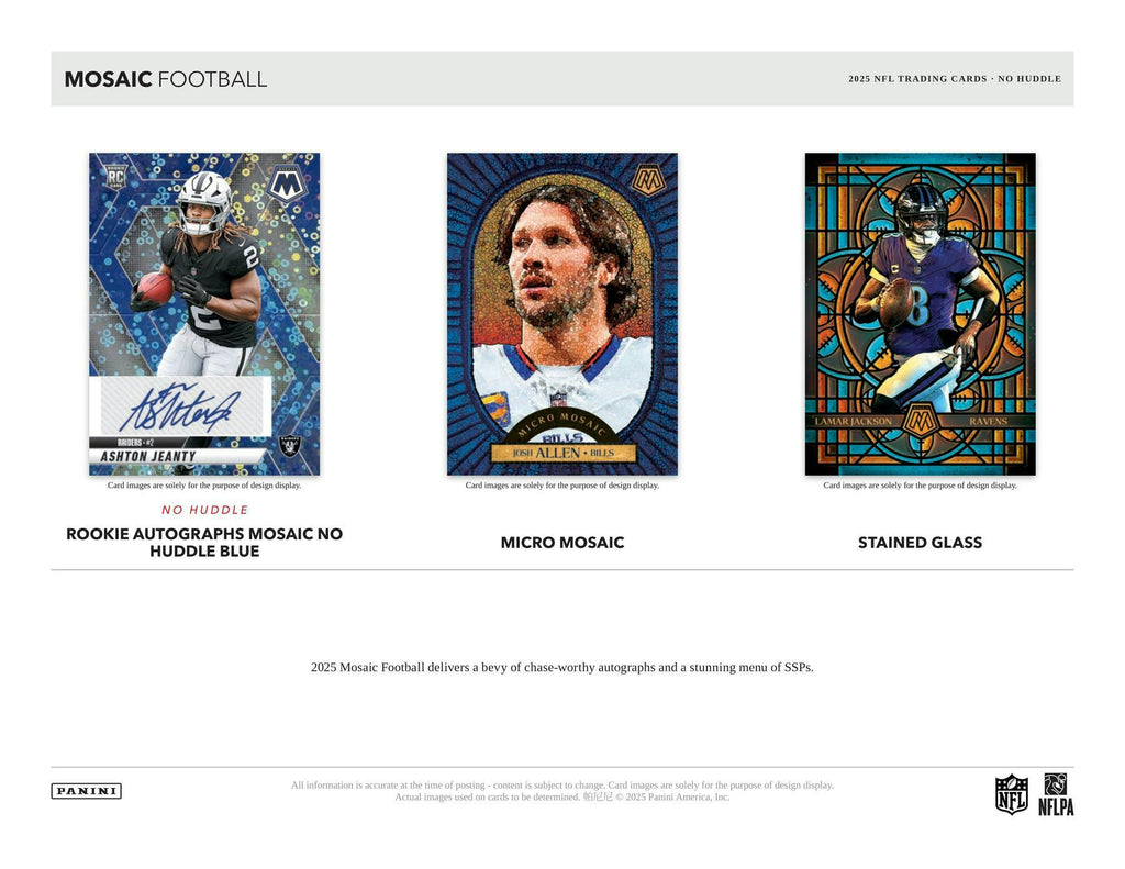 2025 Panini Mosaic Football No Huddle Box (11/26)