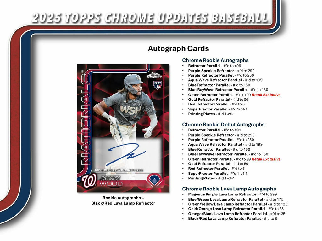 2025 Topps Chrome Update Series Baseball Mega Box (12/17)