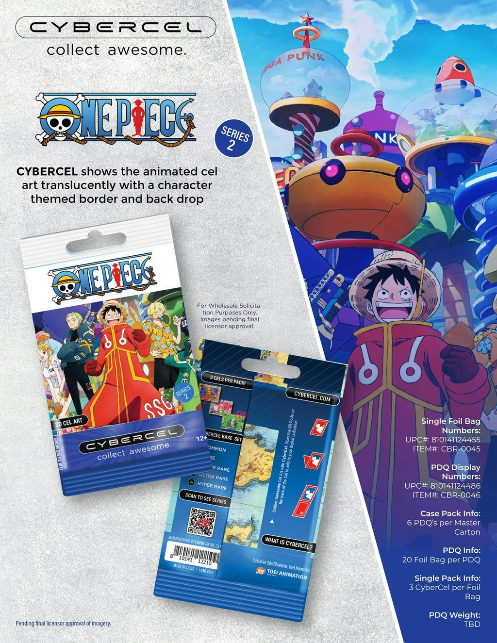 One Piece TCG: 2025 Cybercel Series 2 Hobby Box (9/10)