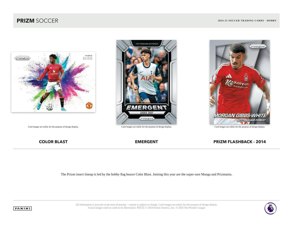 2024-25 Panini Prizm Premier League EPL Soccer Hobby Pack (4/30)