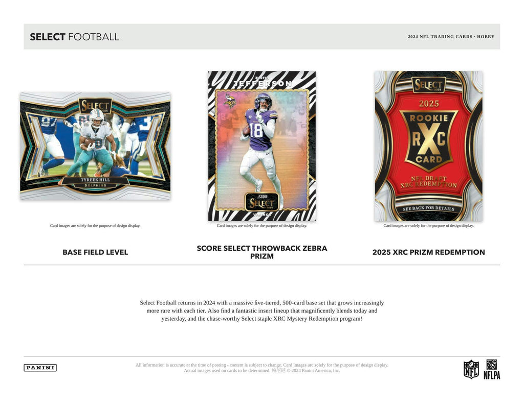 2024 Panini Select Football Hobby Box (5/28)