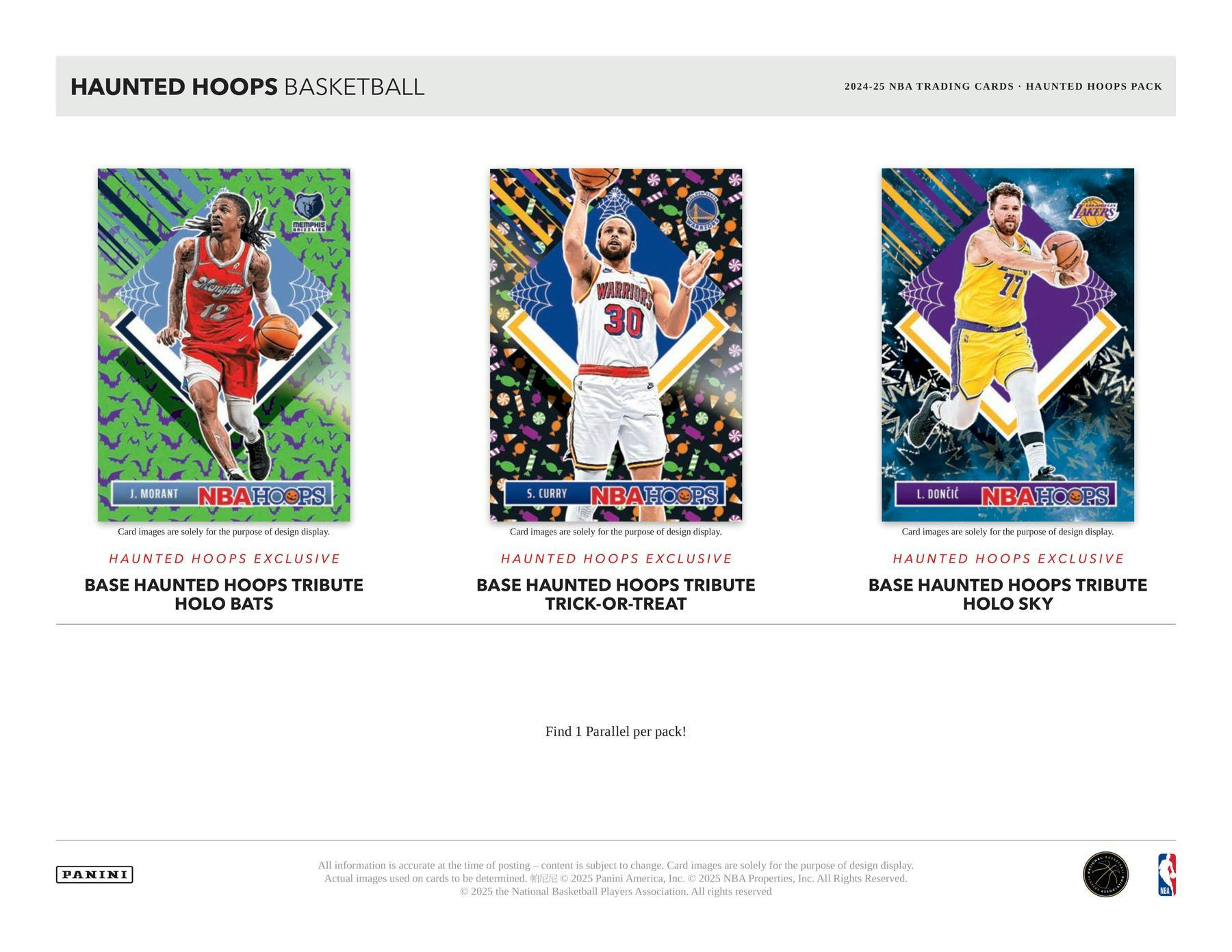 2024-25 Panini Haunted Hoops Halloween Basketball Trading Card Treats Bundle