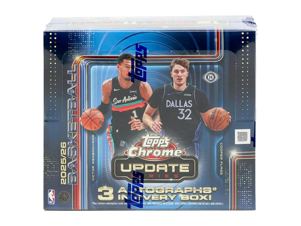2025-26 Topps Chrome Update
Series Basketball Hobby Jumbo 8-Box Case (8/6)
