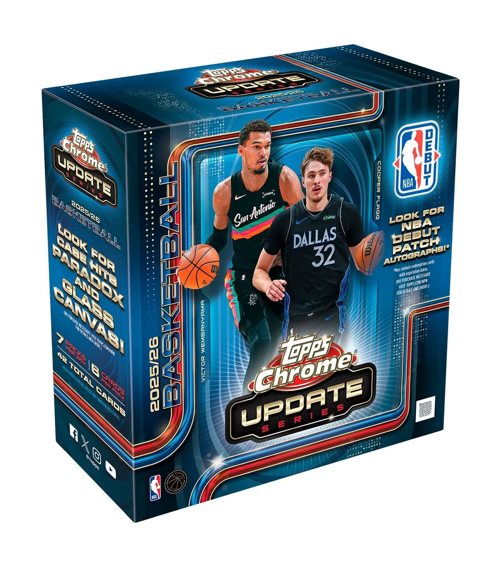 2025-26 Topps Chrome Update Series Basketball Mega Box (8/6)