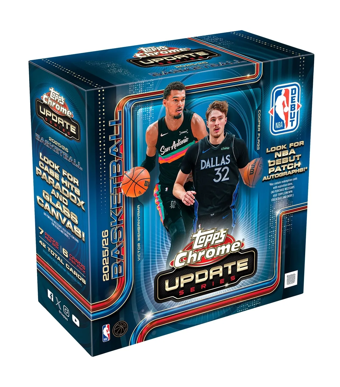 2025-26 Topps Chrome Update Series Basketball Mega Box (8/6)
