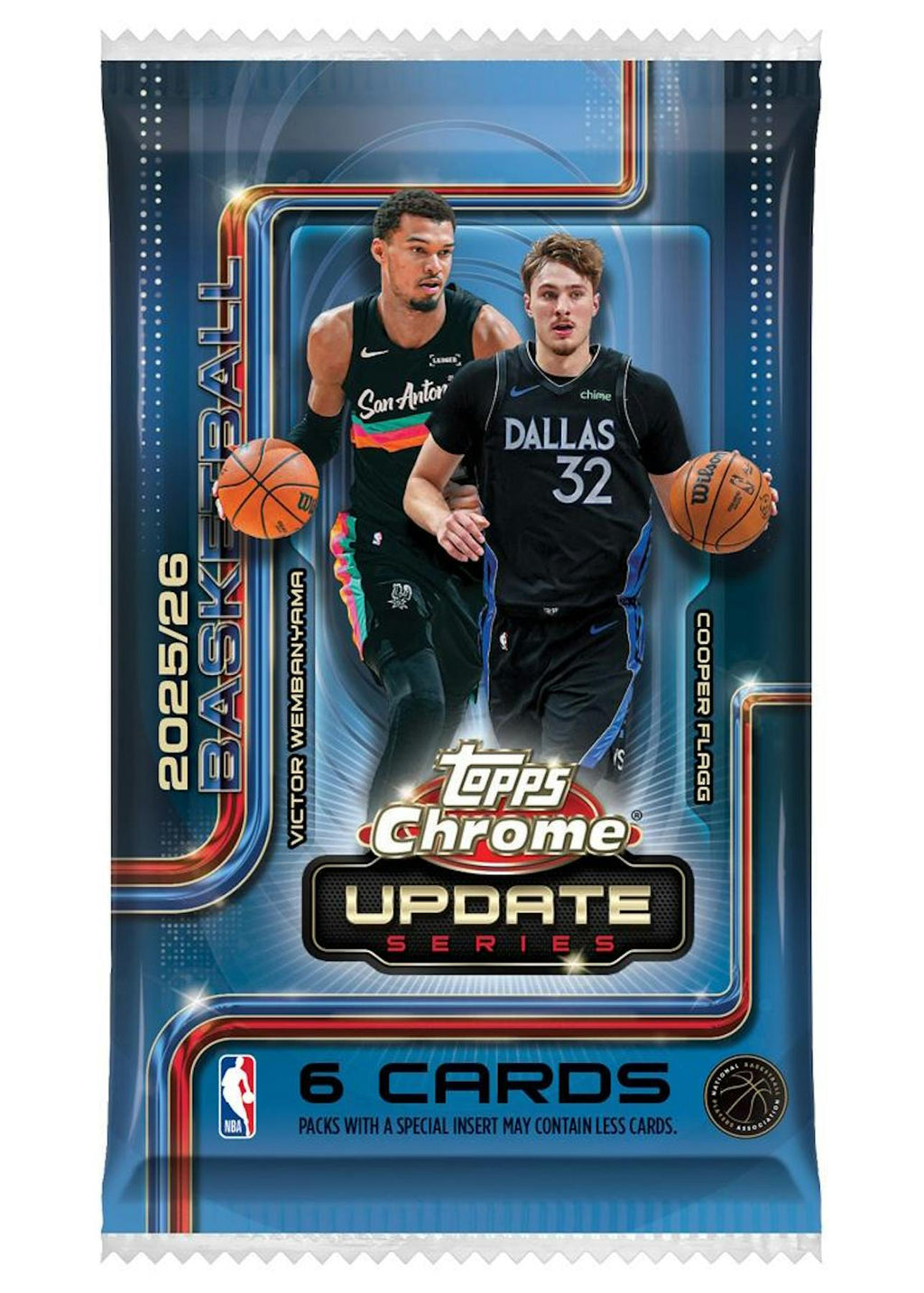 2025-26 Topps Chrome Update Series Basketball Mega Box (8/6)