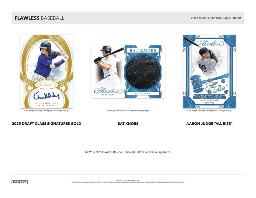 2025 Panini Flawless Baseball Hobby Box (12/23)