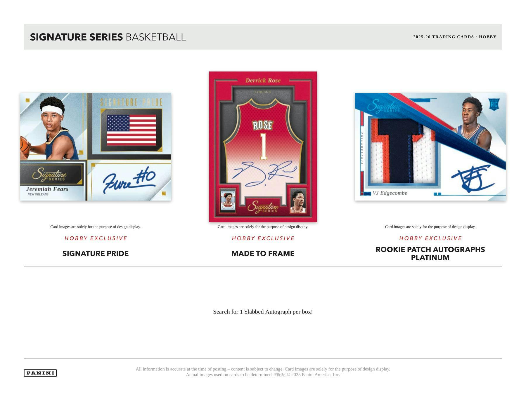 2025-26 Panini Signature Series Basketball Hobby Box