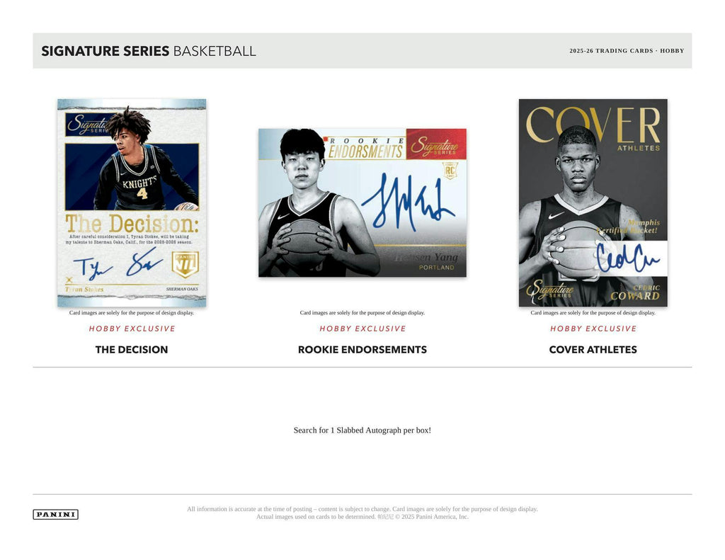 2025-26 Panini Signature Series Basketball Hobby Box