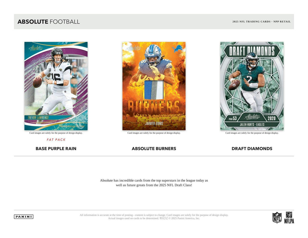 2025 Panini Absolute Football Mega Box (Black Parallels) (11/28/25)
