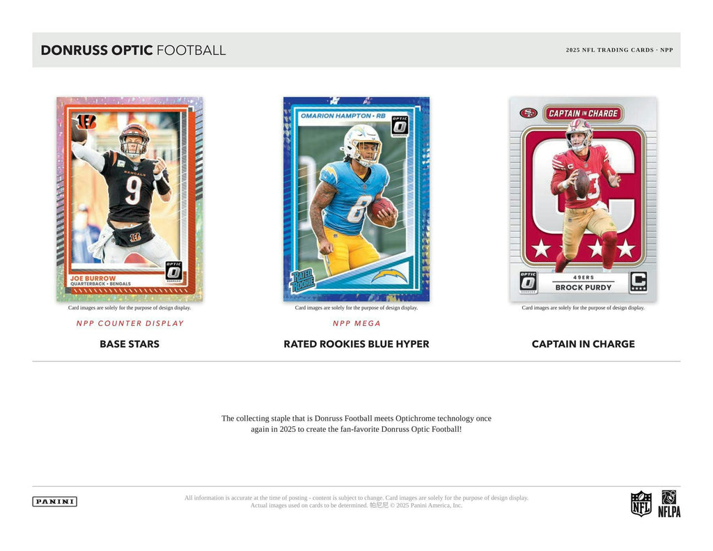 2025 Panini Donruss Optic Football Mega Box (Blue Hyper Parallels!)