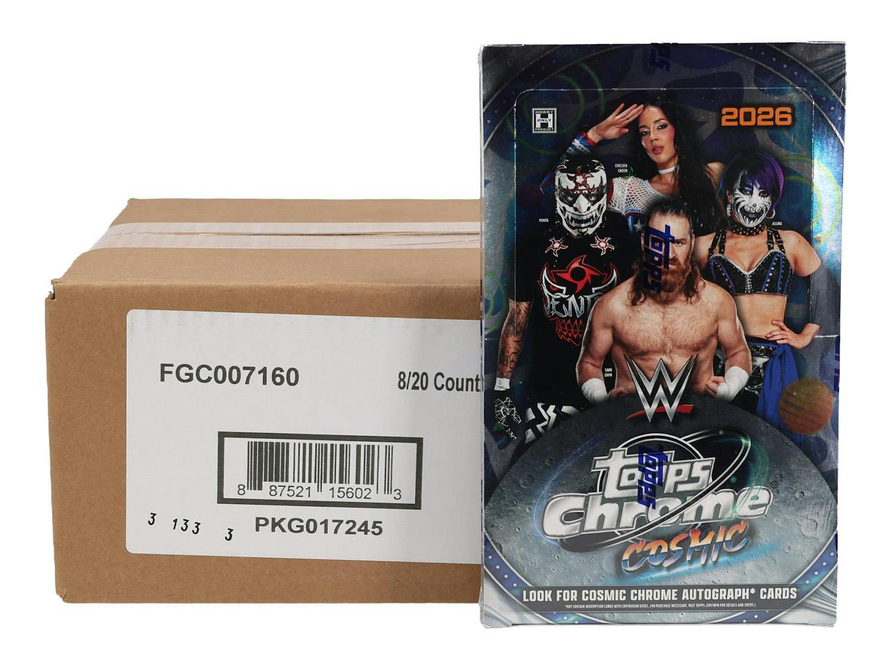 2026 Topps Cosmic Chrome WWE Wrestling Hobby 8-Box Case (6/4)