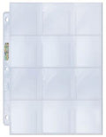 Ultra Pro Platinum Hologram Small 12-Pocket Pages - 3-Holes, 2-1/4" x 2-1/2"