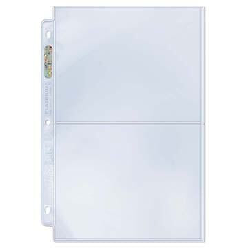 Ultra Pro Platinum Hologram 2-Pocket Pages - 3-Holes (5" x 7")