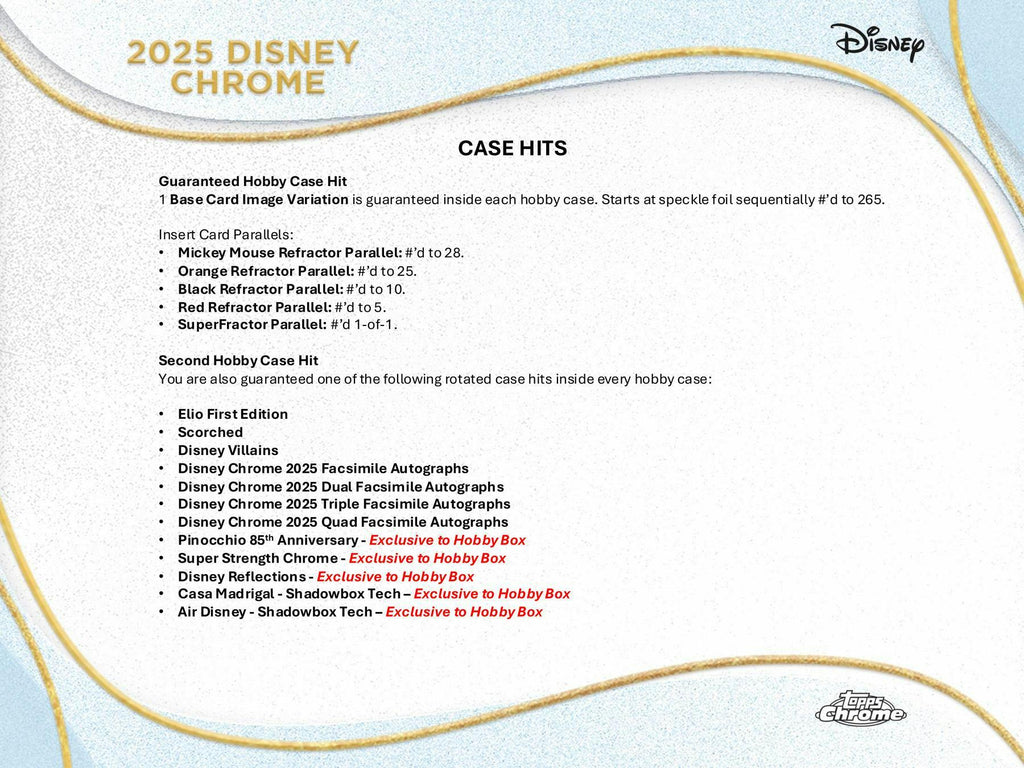 2025 Topps Disney Chrome Hobby Box