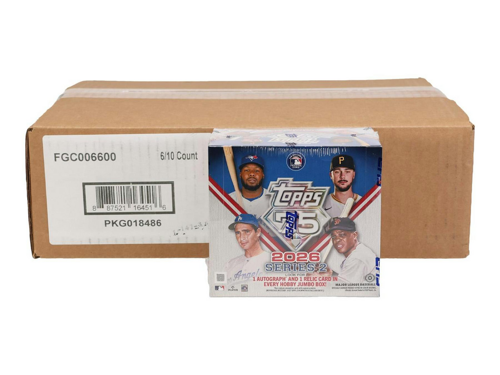 2026 Topps Series 2 Baseball Hobby Jumbo 6-Box Case (6/10)