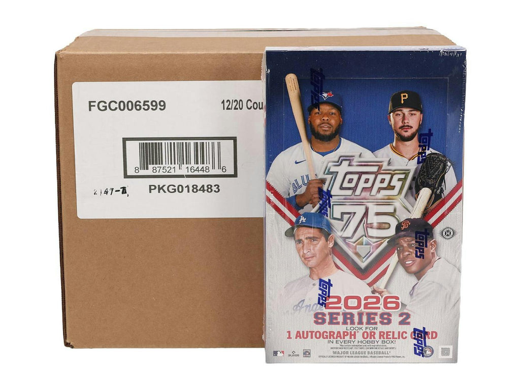 2026 Topps Series 2 Baseball Hobby 12-Box Case (6/10)