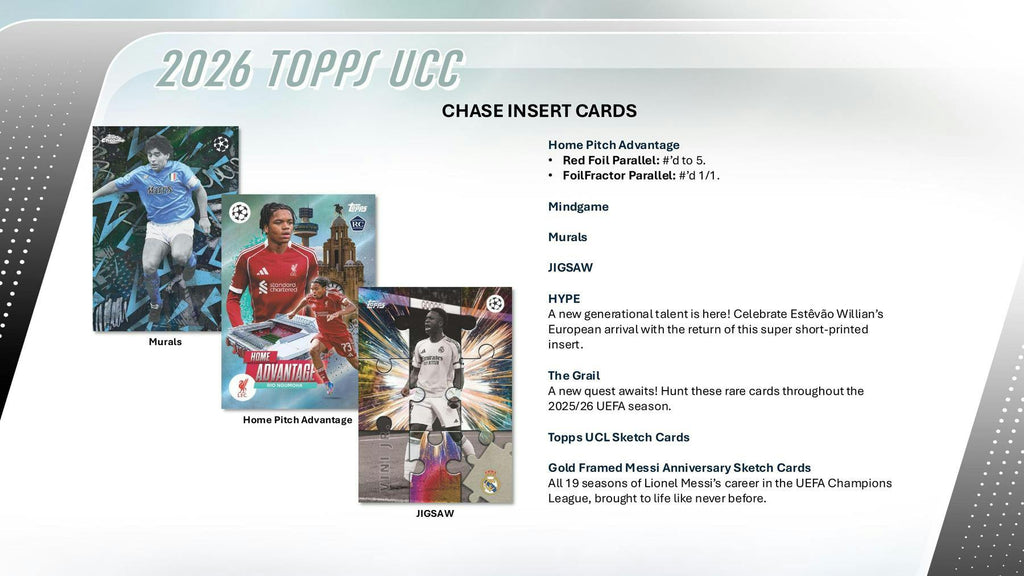 2025-26 Topps UEFA Club Competitions Soccer Hobby Box (1/15)