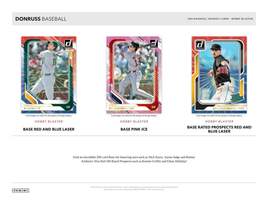 2026 Panini Donruss Baseball Hobby Blaster Box (Presell 6/19)