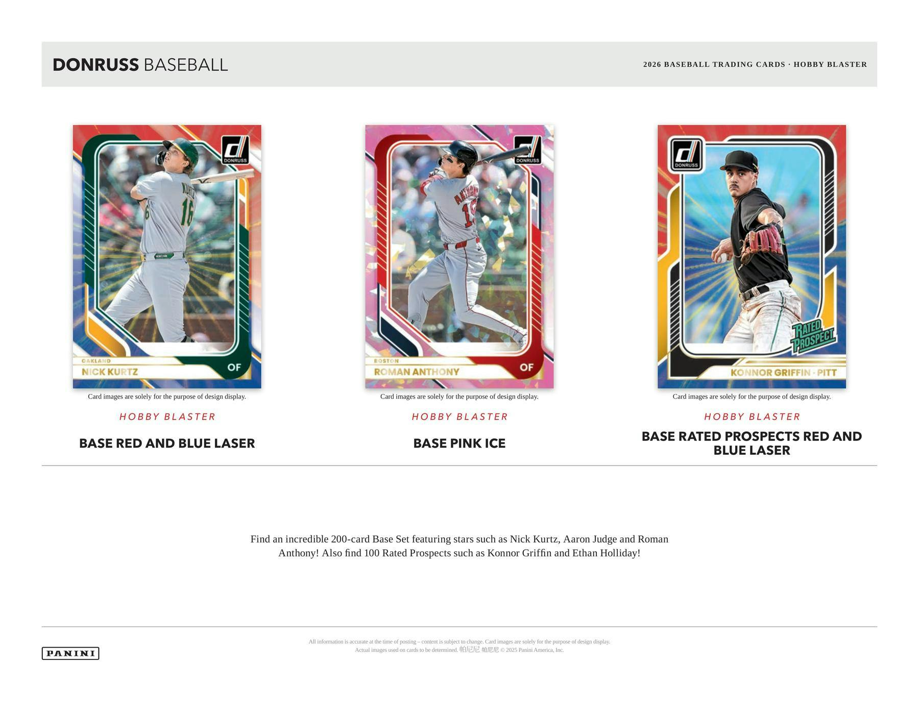 2026 Panini Donruss Baseball Hobby Blaster Box (Presell 6/19)