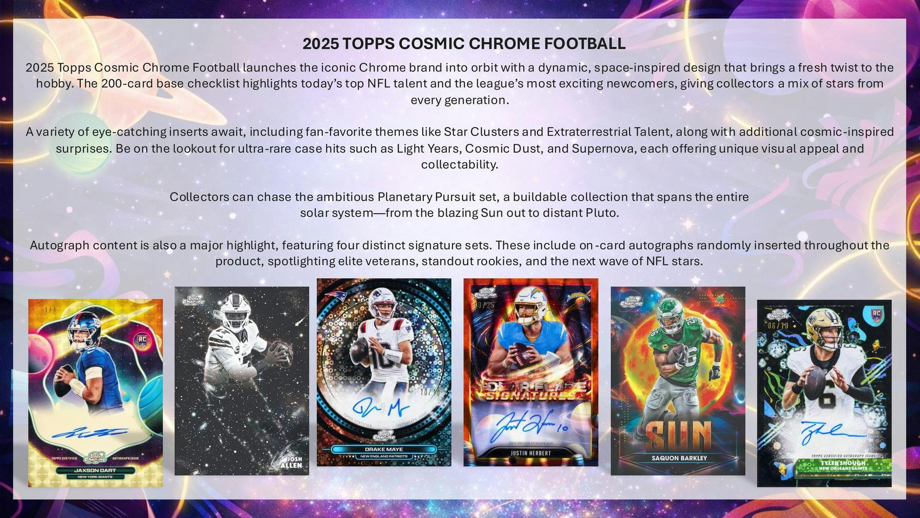 2025 Topps Cosmic Chrome Football Hobby 8-Box Case (Presell 6/19)