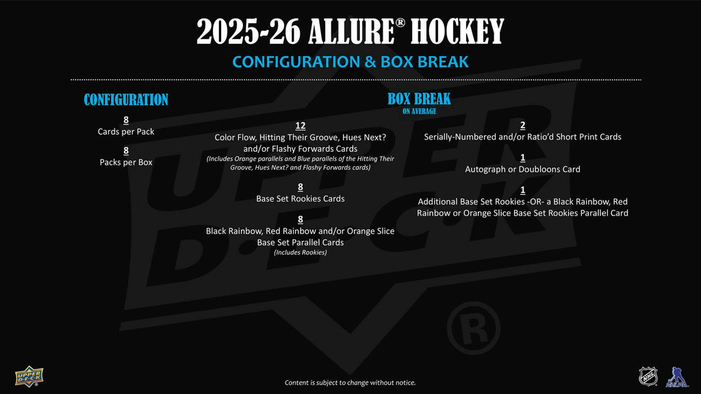 2025-26 Upper Deck Allure Hockey Box