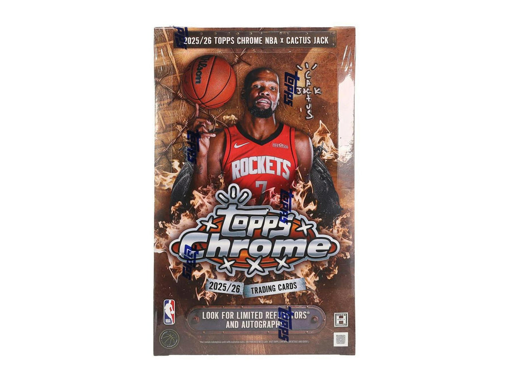 2025-26 Topps Chrome Cactus Jack Basketball Hobby 12-Box Case (Presell 6/19)