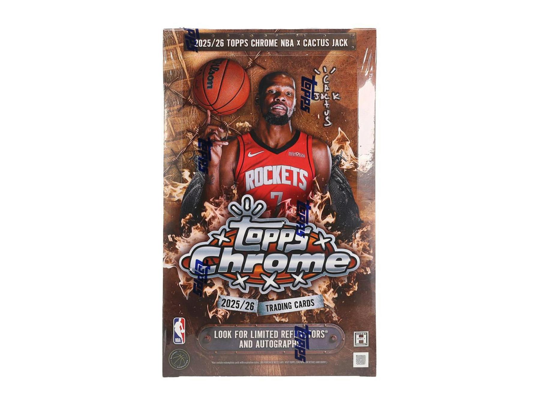 2025-26 Topps Chrome Cactus Jack Basketball Hobby 12-Box Case (Presell 6/19)