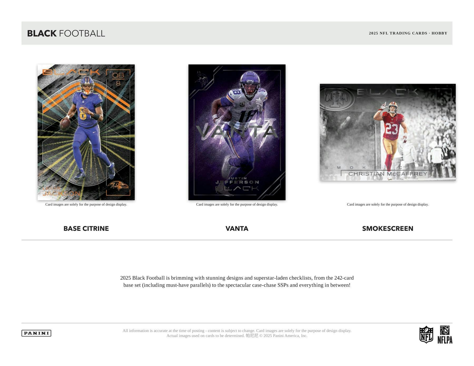 2025 Panini Black Football Hobby Box (10/8)