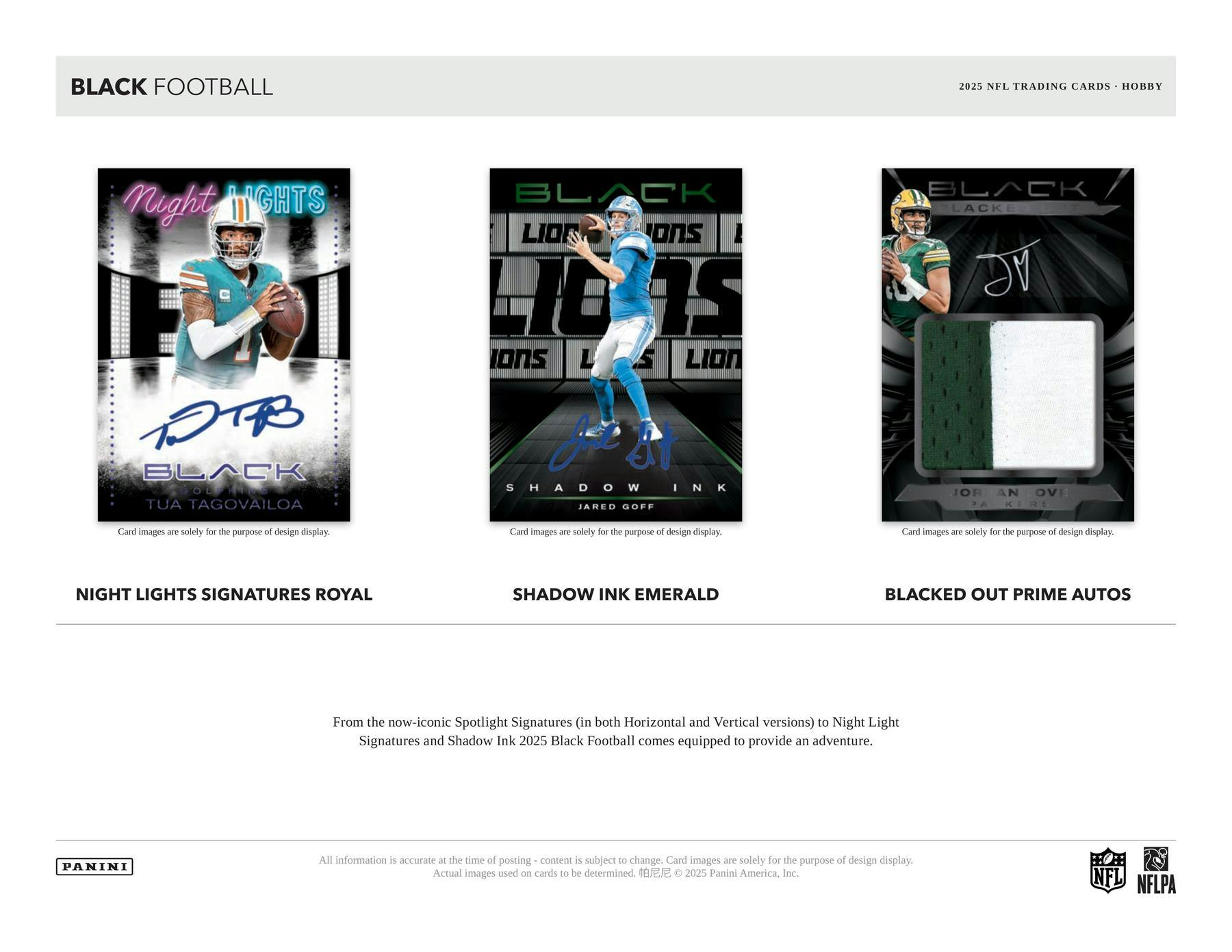 2025 Panini Black Football Hobby Box (10/8)