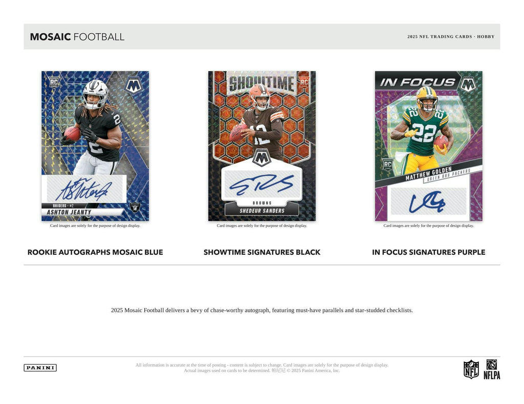2025 Panini Mosaic Football Hobby Box (11/7)