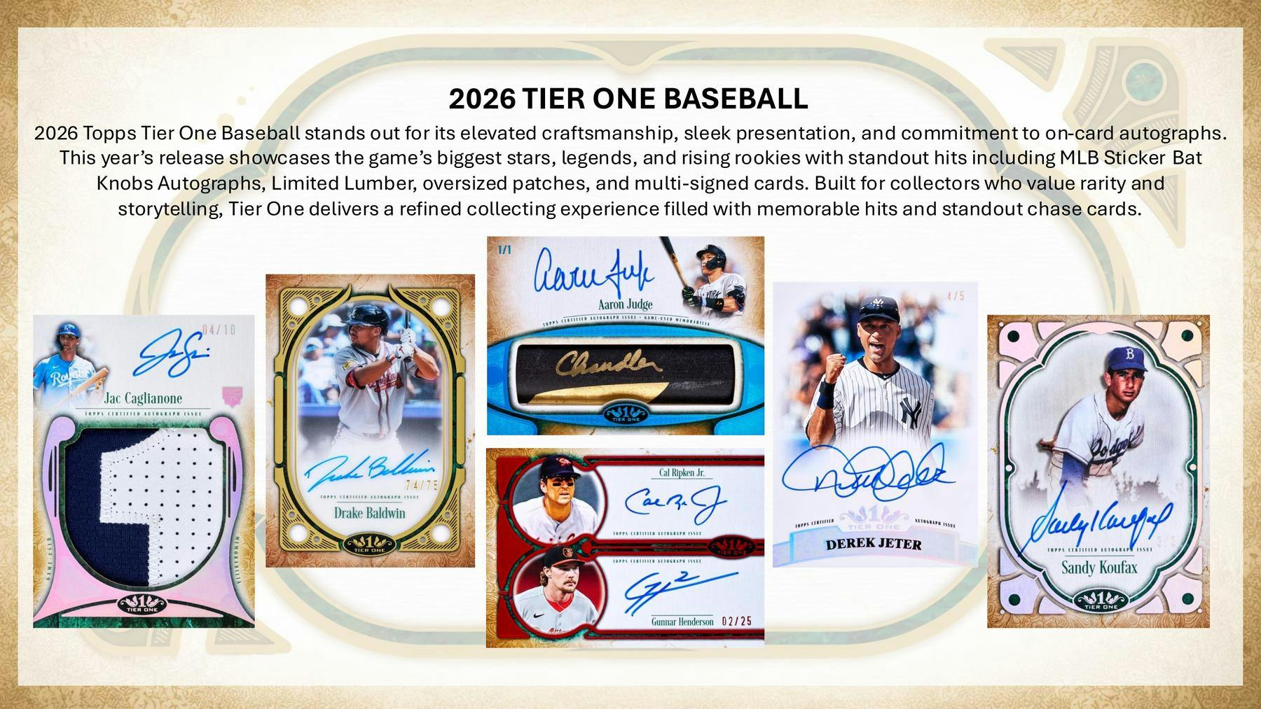 2026 Topps Tier One Baseball Hobby Box (6/24)