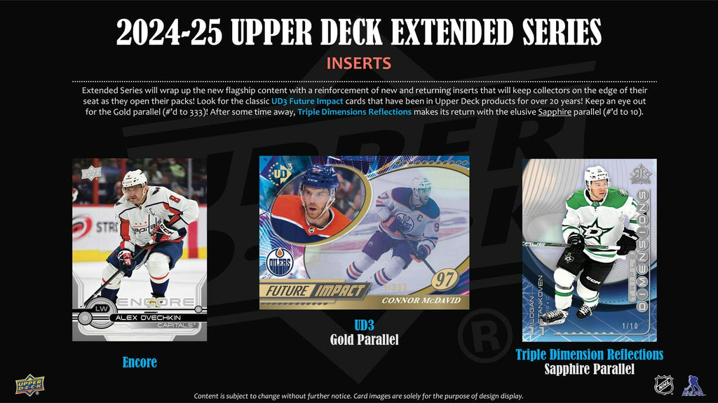 2024-25 Upper Deck Extended Series Hockey Hobby Box (5/29)