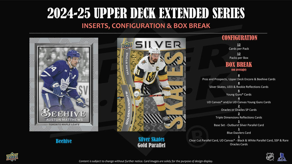 2024-25 Upper Deck Extended Series Hockey Hobby Box (5/29)