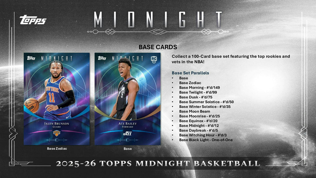 2025-26 Topps Midnight Basketball Hobby Box (1/29)