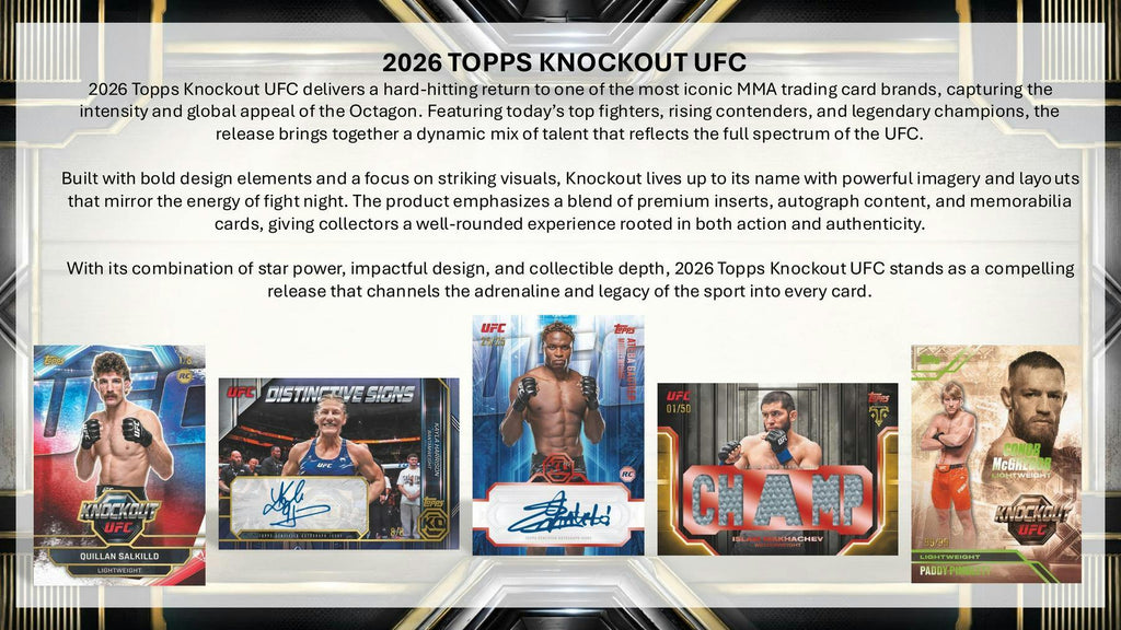 2026 Topps Knockout UFC Hobby Pack (6/26)