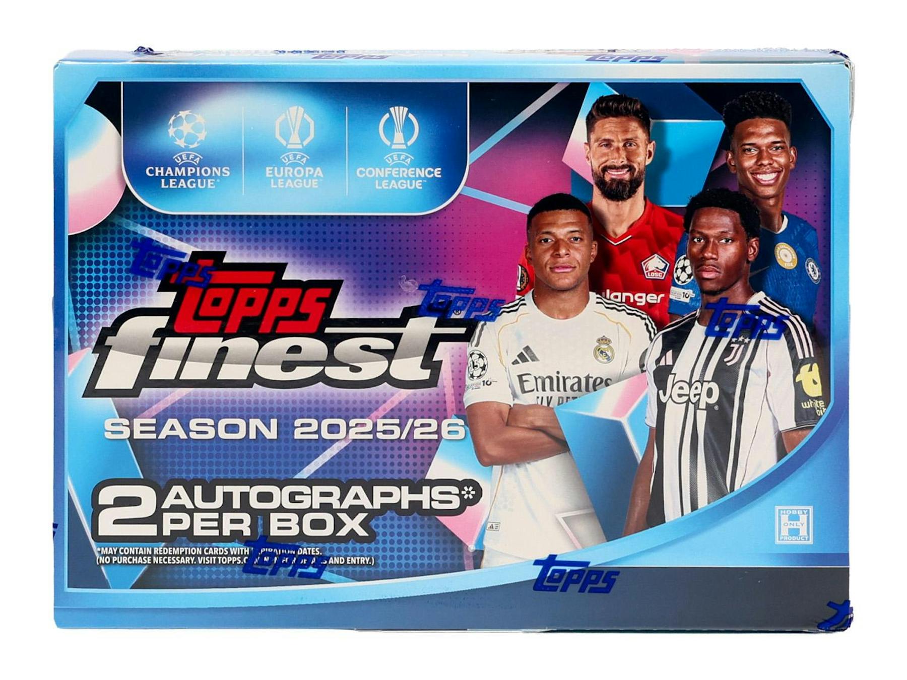 2025-26 Topps UEFA Club Competitions Finest Soccer Hobby Box (6/25)