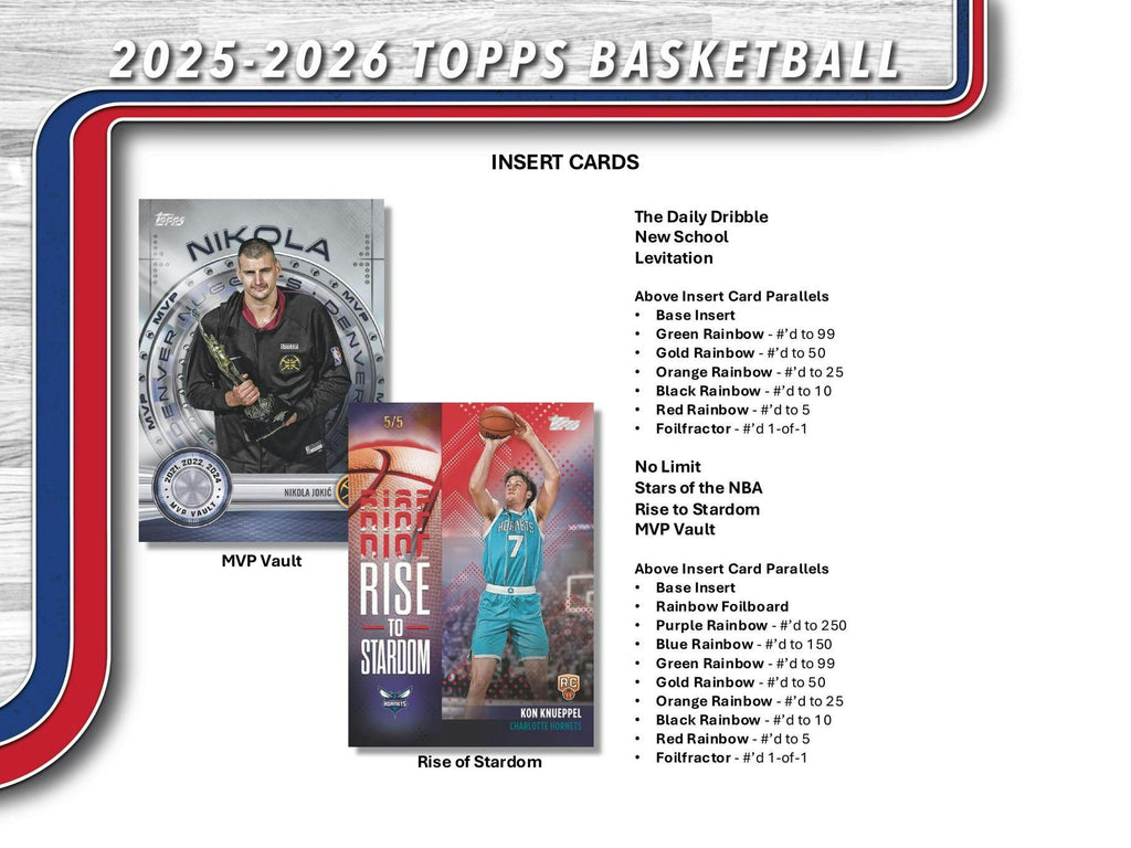 2025-26 Topps Basketball Hobby Pack (10/23)