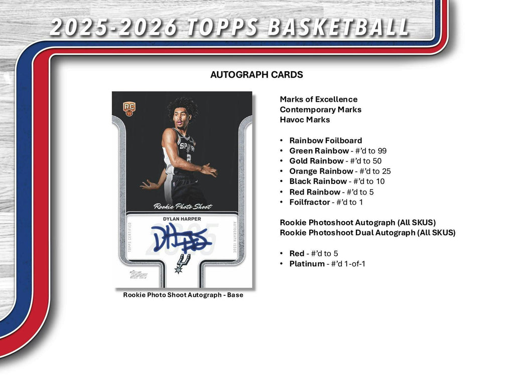 2025-26 Topps Basketball Hobby Pack (10/23)