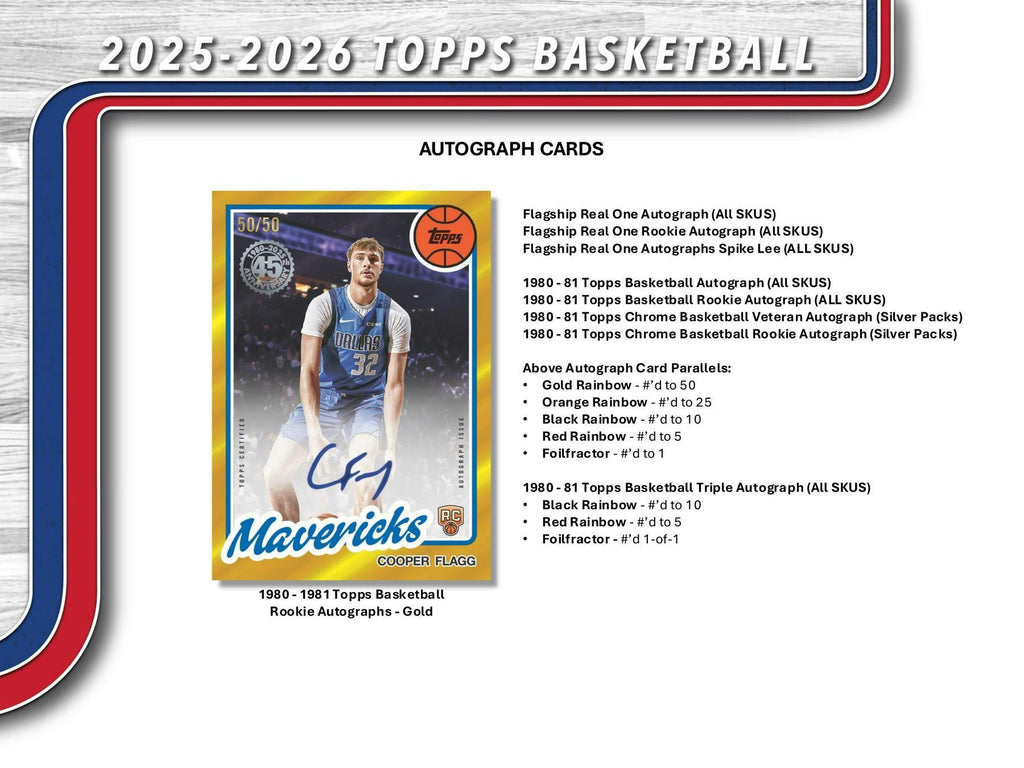 2025-26 Topps Basketball Hobby Pack (10/23)