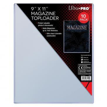 Ultra Pro 9" x 11” Thick Magazine Toploaders (10-Count Pack)